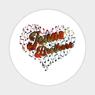 Colorful Heart Tone-Jonas Brothers Magnet